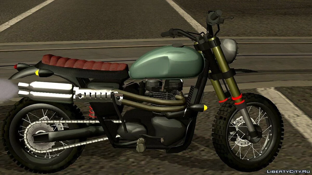 Triumph Bonnevile T-100 Scrambler (DFF uniquement) / GTA San Andreas (iOS, Android)