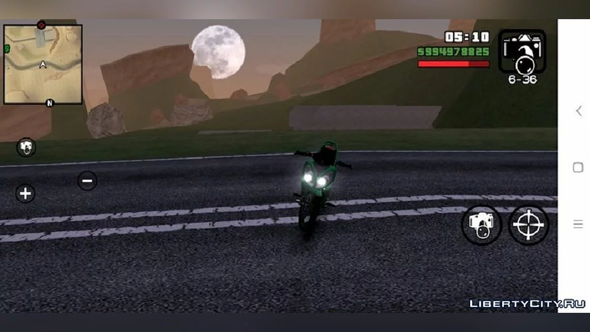 Yamaha X-1R Grün / GTA San Andreas (iOS, Android)