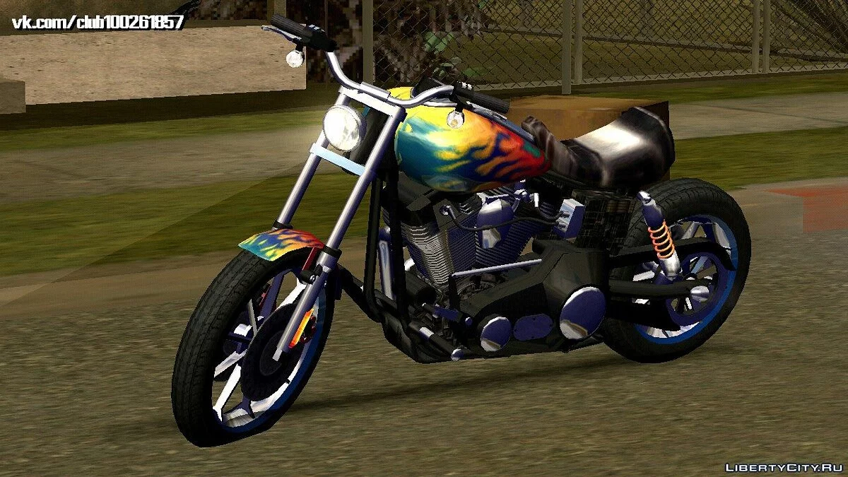 哈雷戴维森Dyna T Sport 1999 v0.2(仅DFF) / GTA San Andreas (iOS, Android)