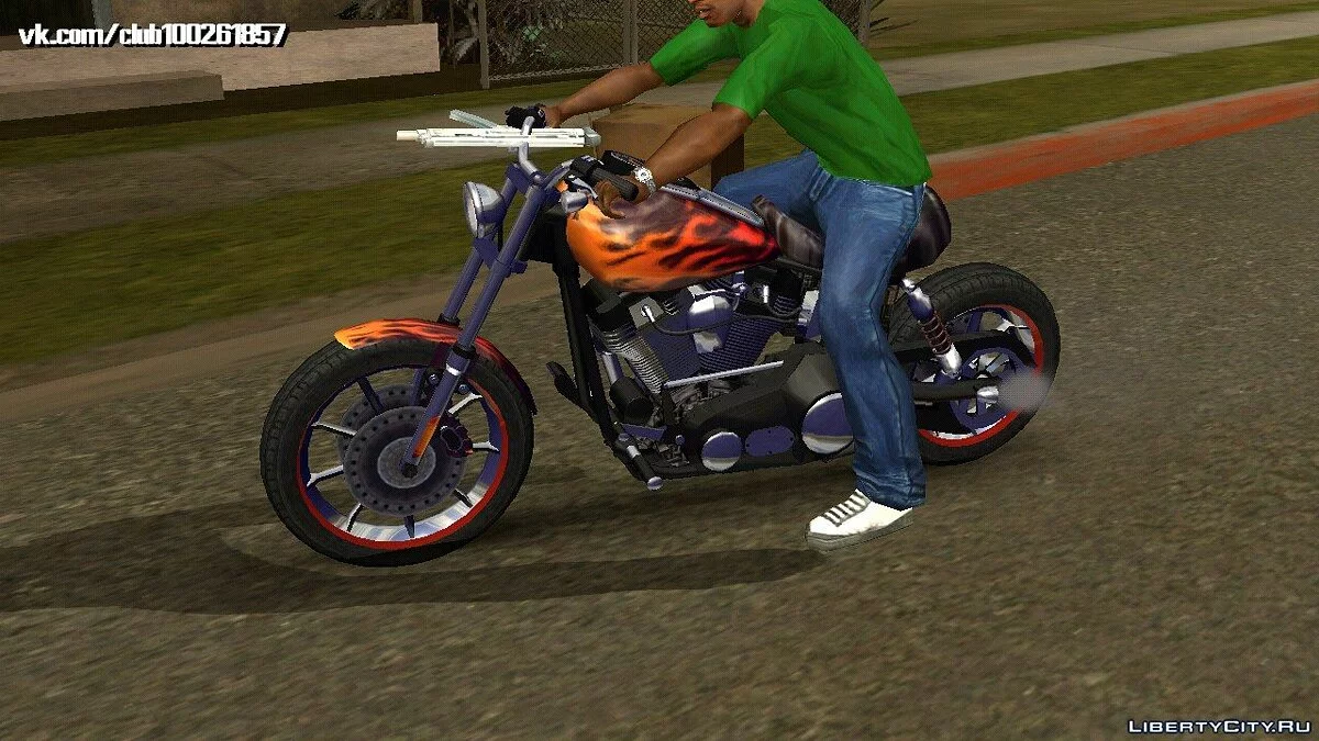 哈雷戴维森Dyna T Sport 1999 v0.2(仅DFF) / GTA San Andreas (iOS, Android)