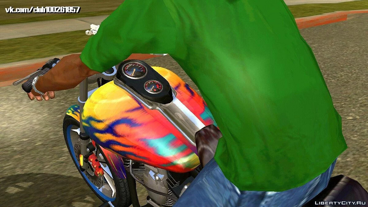 哈雷戴维森Dyna T Sport 1999 v0.2(仅DFF) / GTA San Andreas (iOS, Android)