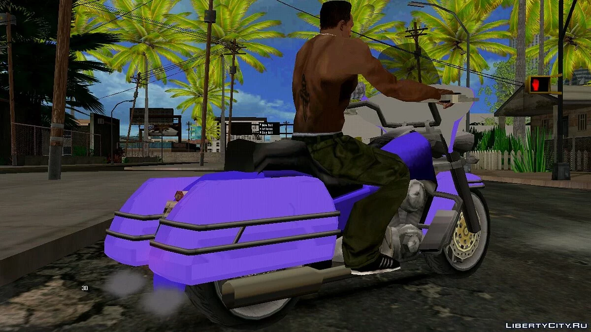 Harley Davidson Electra Glide (SA style, DFF only) / GTA San Andreas (iOS, Android)