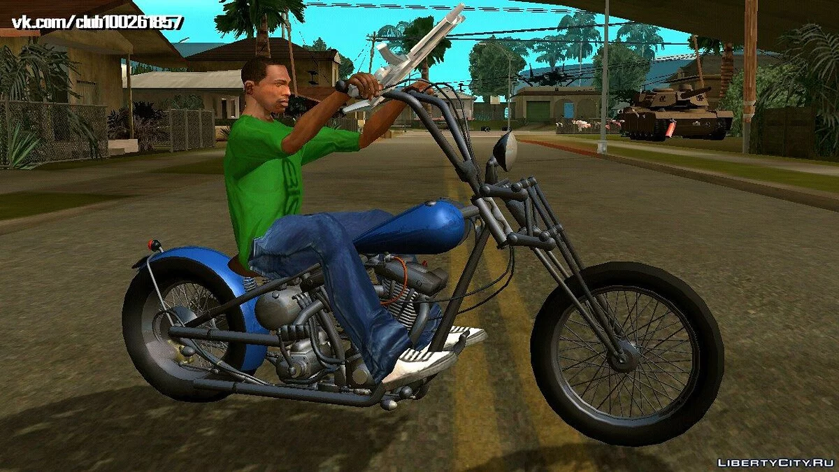 Harley Davidson Shovelhead Chopper (somente DFF) / GTA San Andreas (iOS, Android)