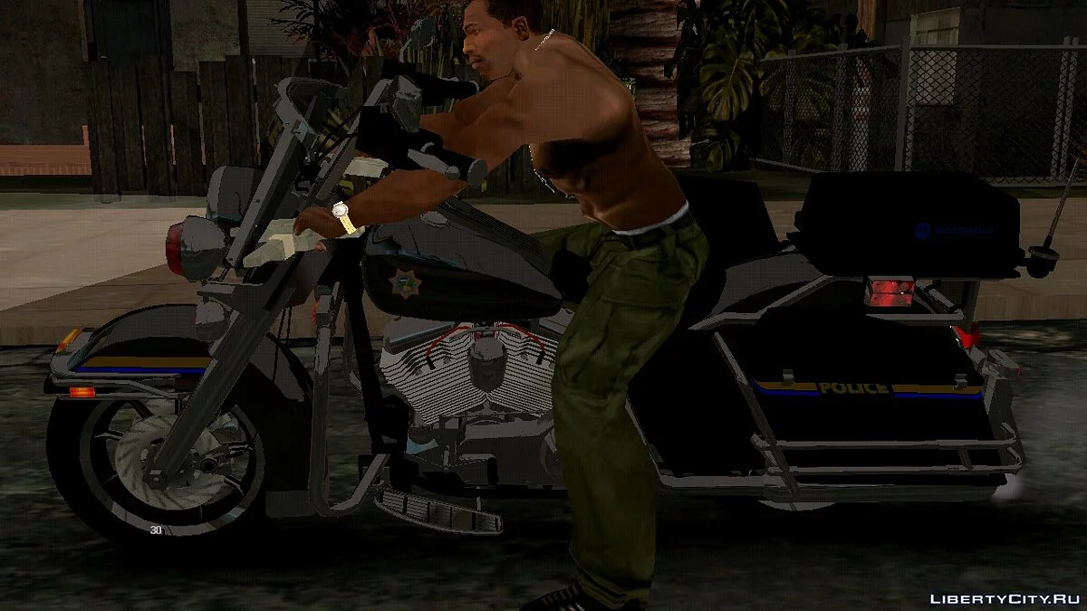1988 Harley Davidson FLH 1200 Police / GTA San Andreas (iOS, Android)