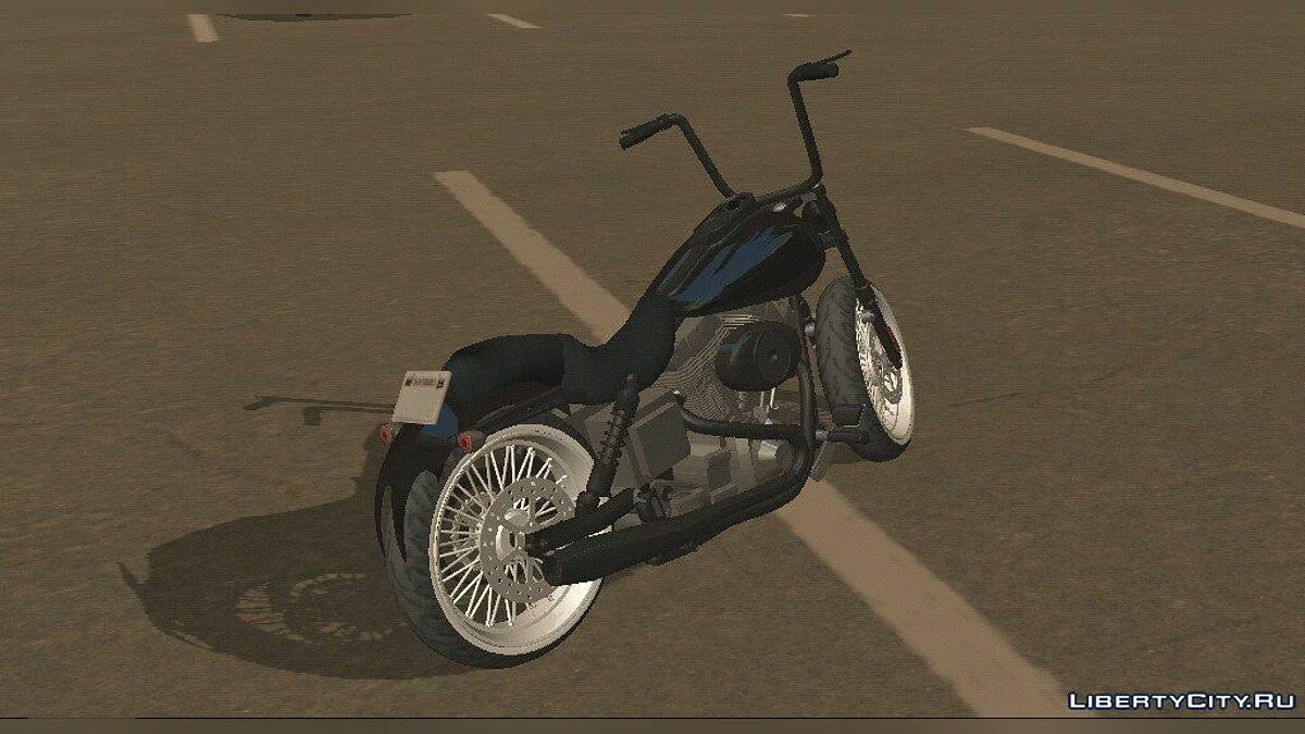 Harley Davidson Dyna Super Glide Custom (тільки DFF) / GTA San Andreas (iOS, Android)