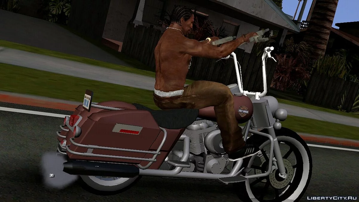 Harley Davidson Road Glide Big Wheel Bagger / GTA San Andreas (iOS, Android)