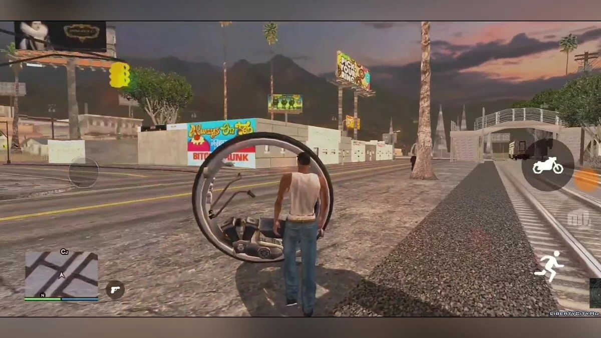 Mono Wheel Android 已更新 / GTA San Andreas (iOS, Android)