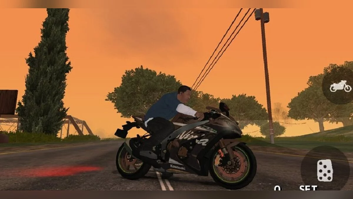 Kawasaki Ninja ZX10-R / GTA San Andreas (iOS, Android)