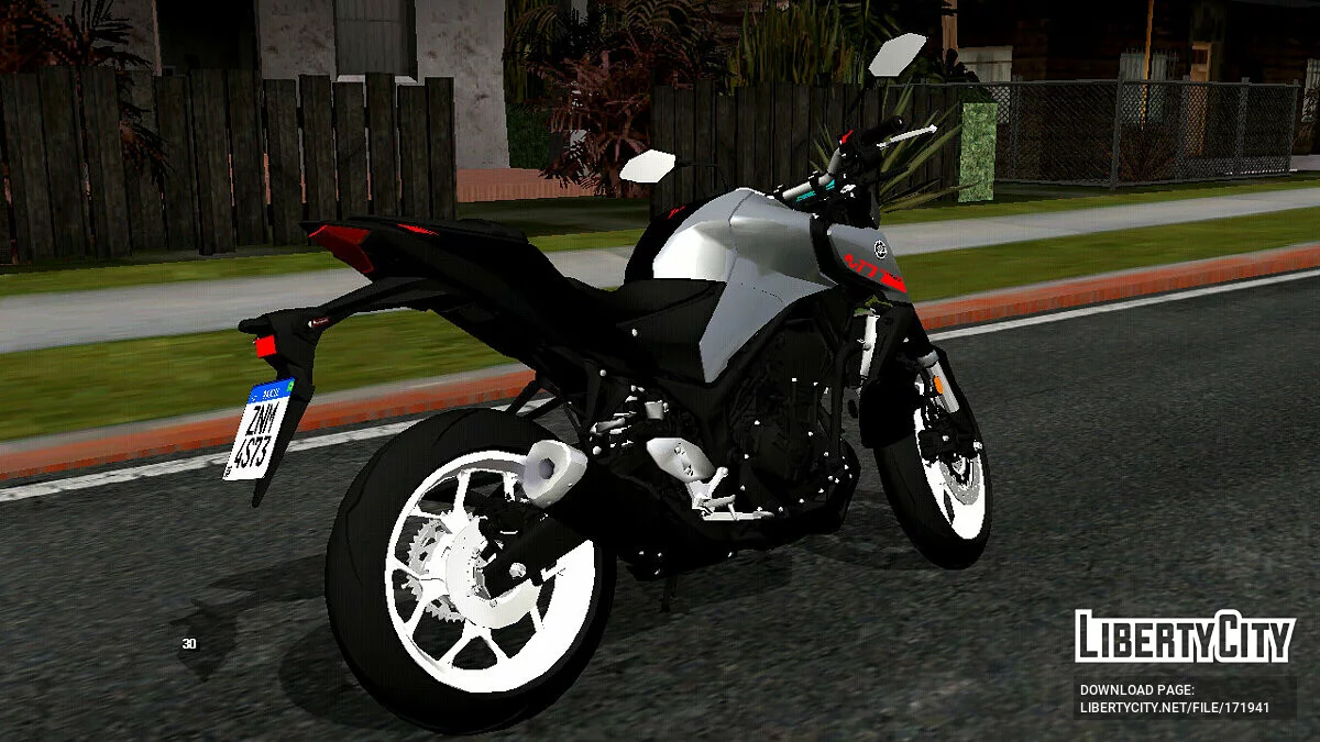 Yamaha MT-03 2021 (solo DFF) / GTA San Andreas (iOS, Android)