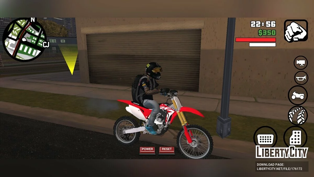 Honda CFR 450 / GTA San Andreas (iOS, Android)