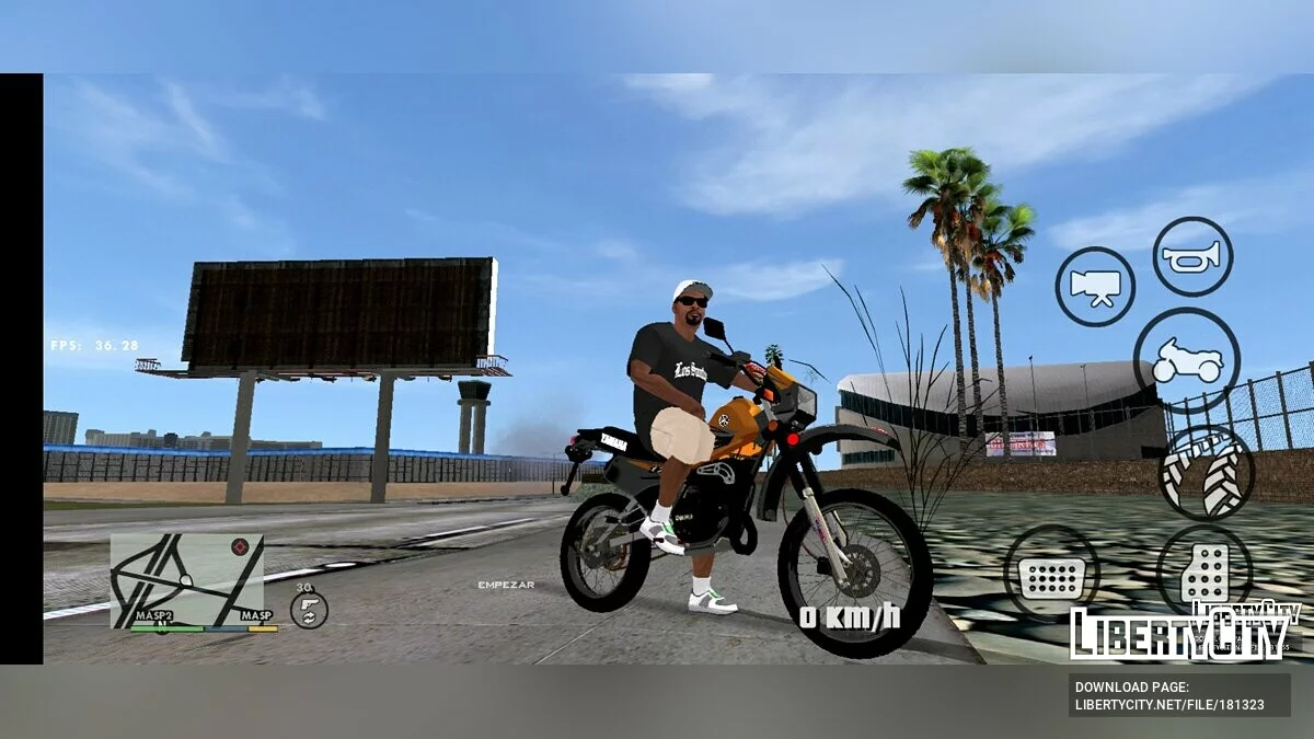 ياماها دي تي 175 / GTA سان أندرياس (iOS، أندرويد)