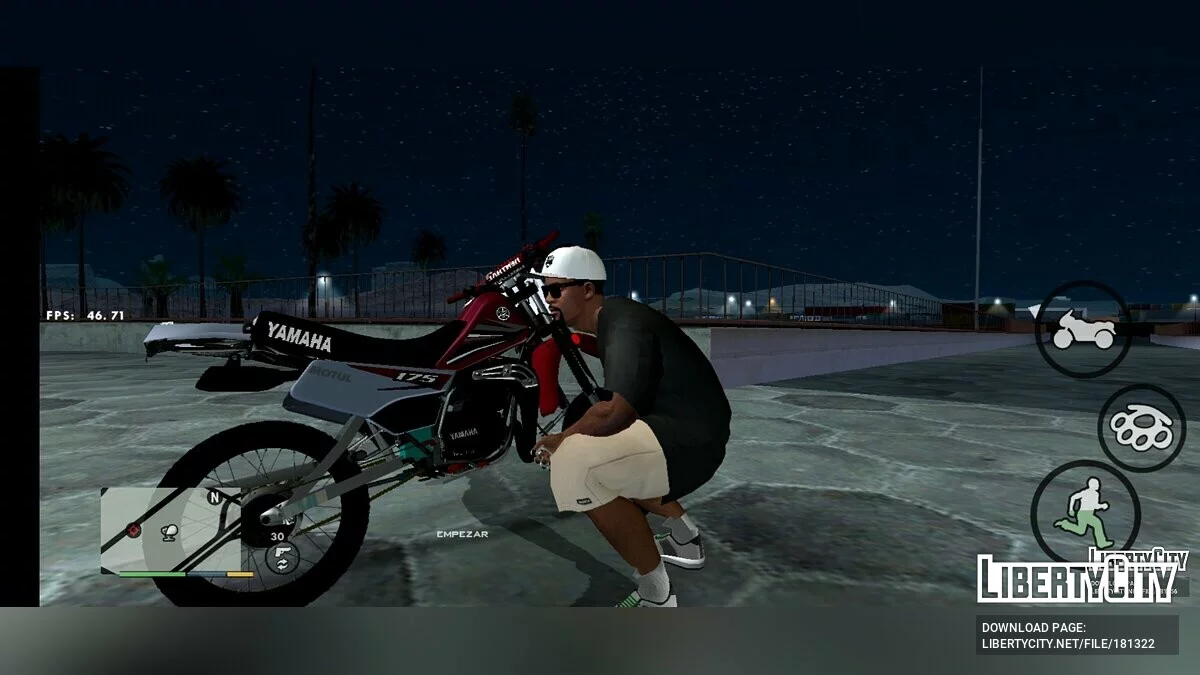Yamaha DT 125 حيلة / GTA سان أندرياس (iOS، أندرويد)