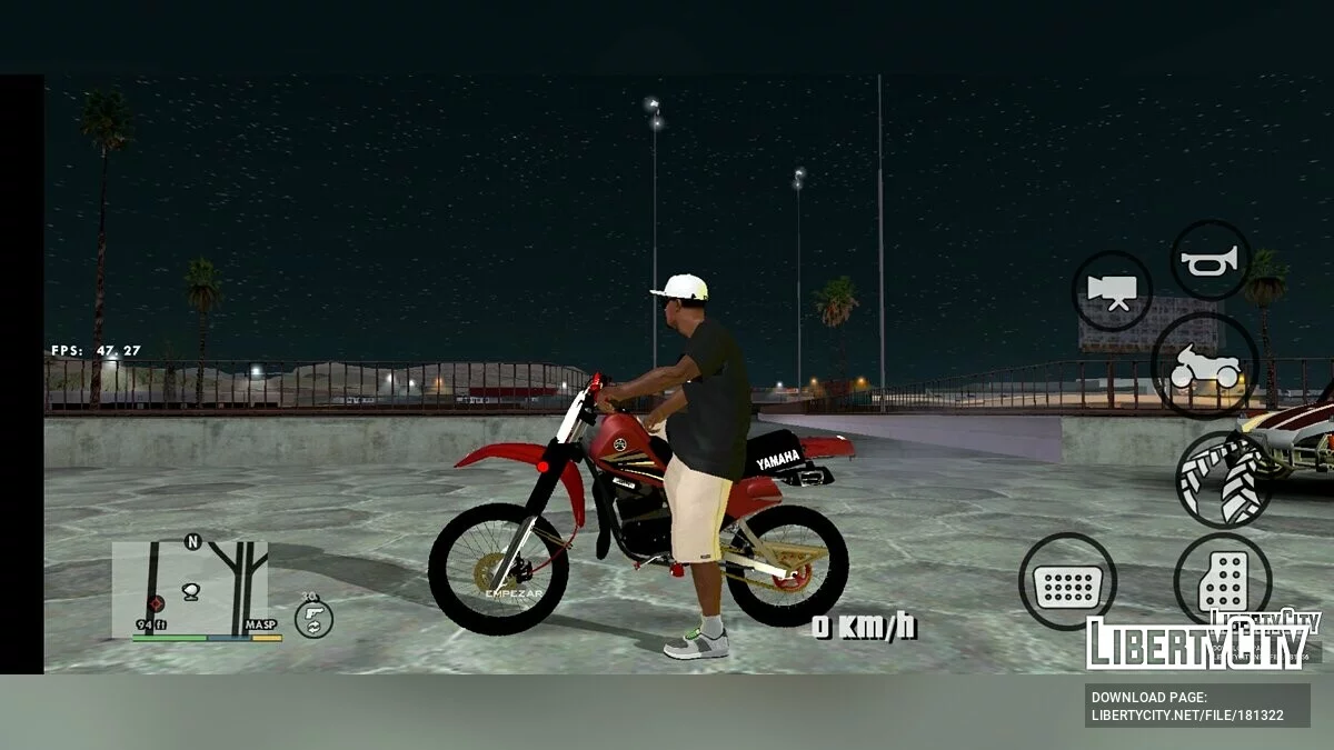 Yamaha DT 125 حيلة / GTA سان أندرياس (iOS، أندرويد)