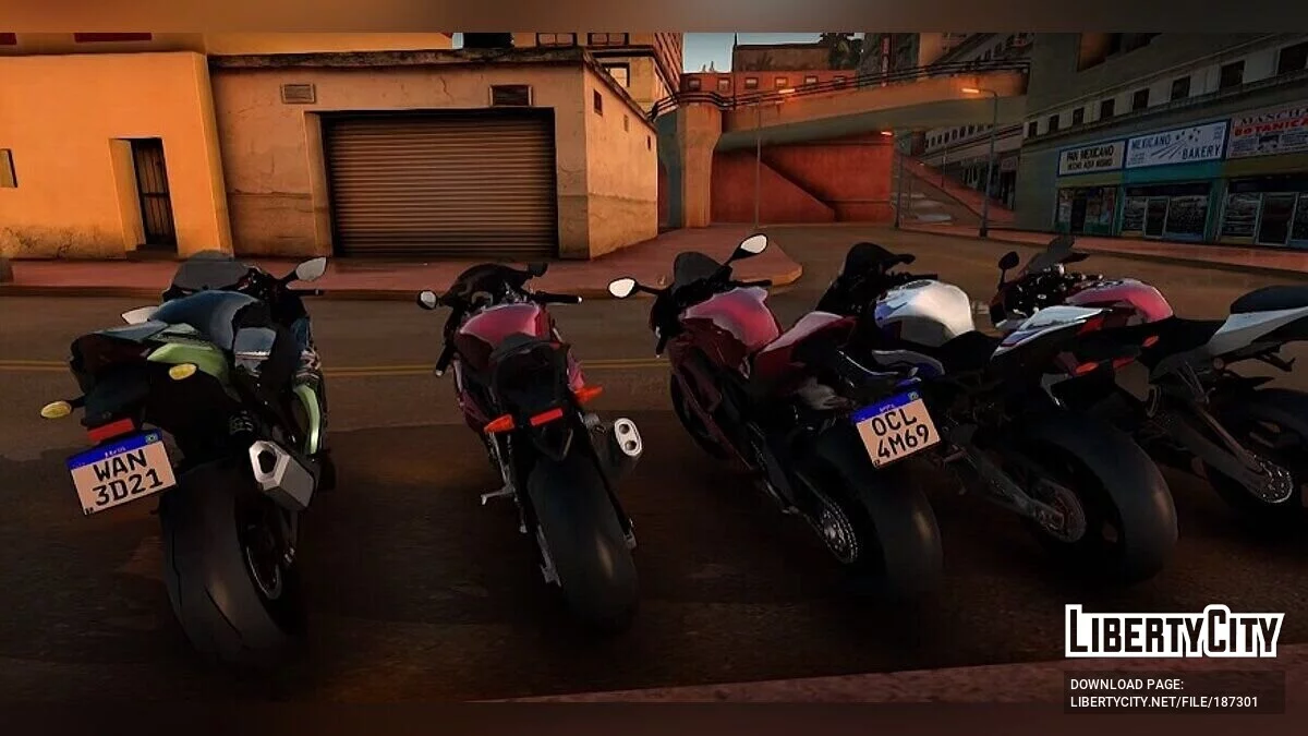 Colección de motocicletas (solo DFF) / GTA San Andreas (iOS, Android)
