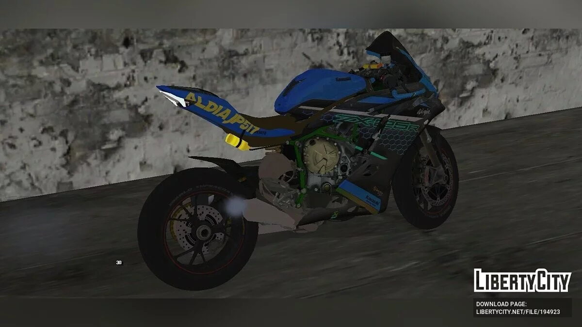 Kawasaki Zx25r Azul Keren / GTA San Andreas (iOS, Android)