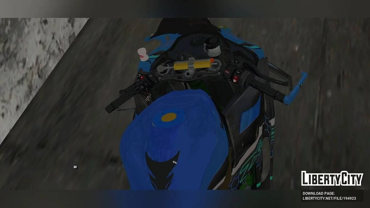 Kawasaki Zx25r Azul Keren / GTA San Andreas (iOS, Android)