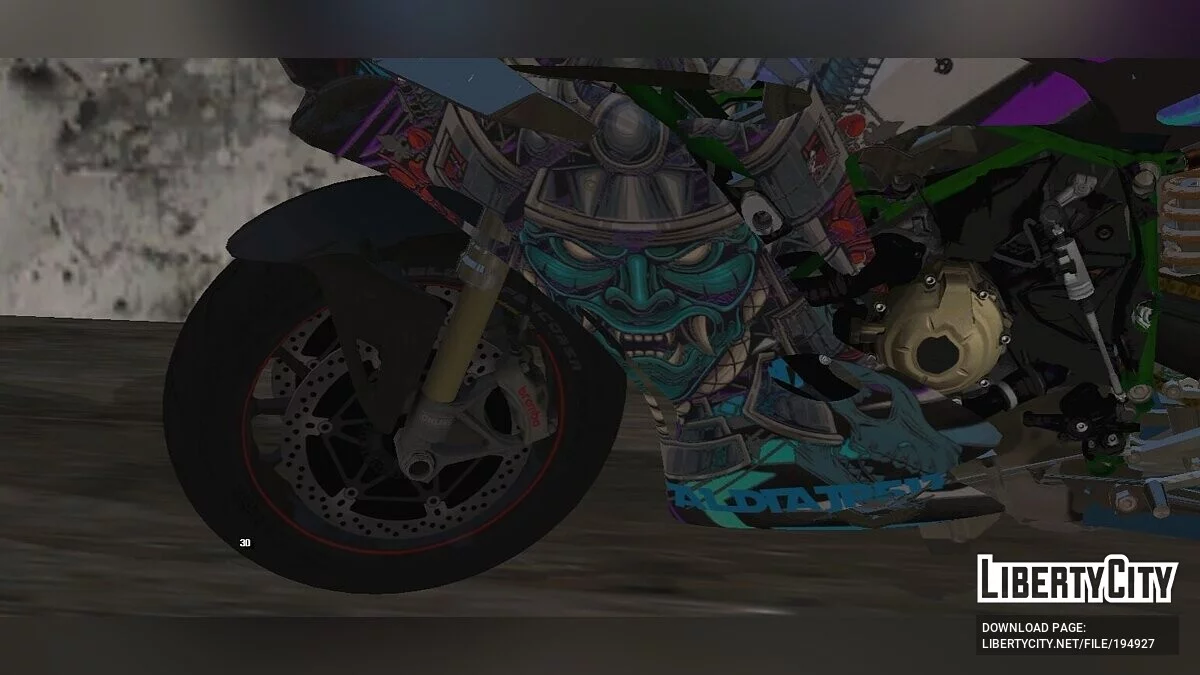 Kawasaki Zx25r Modif Samurai / GTA San Andreas (iOS, Android)