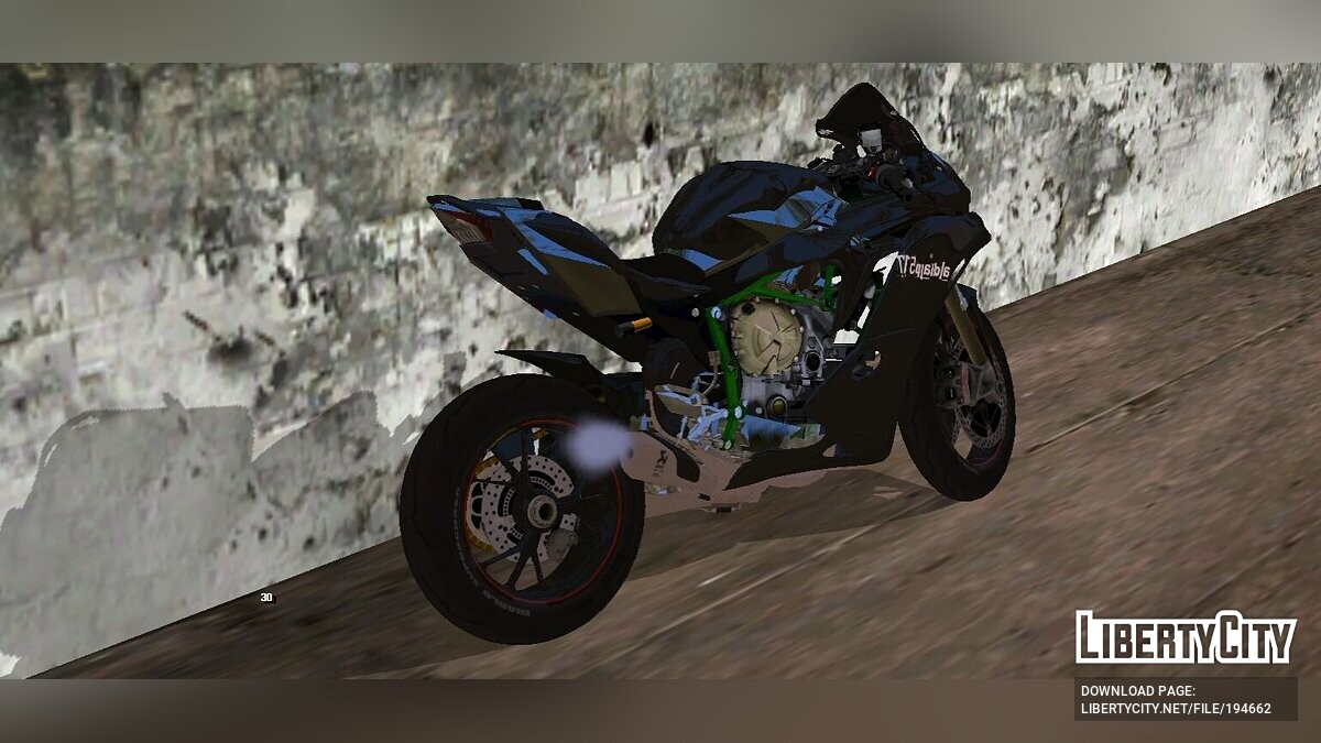 Download Kawasaki Ninja H2R 2015 for GTA San Andreas (iOS, Android)