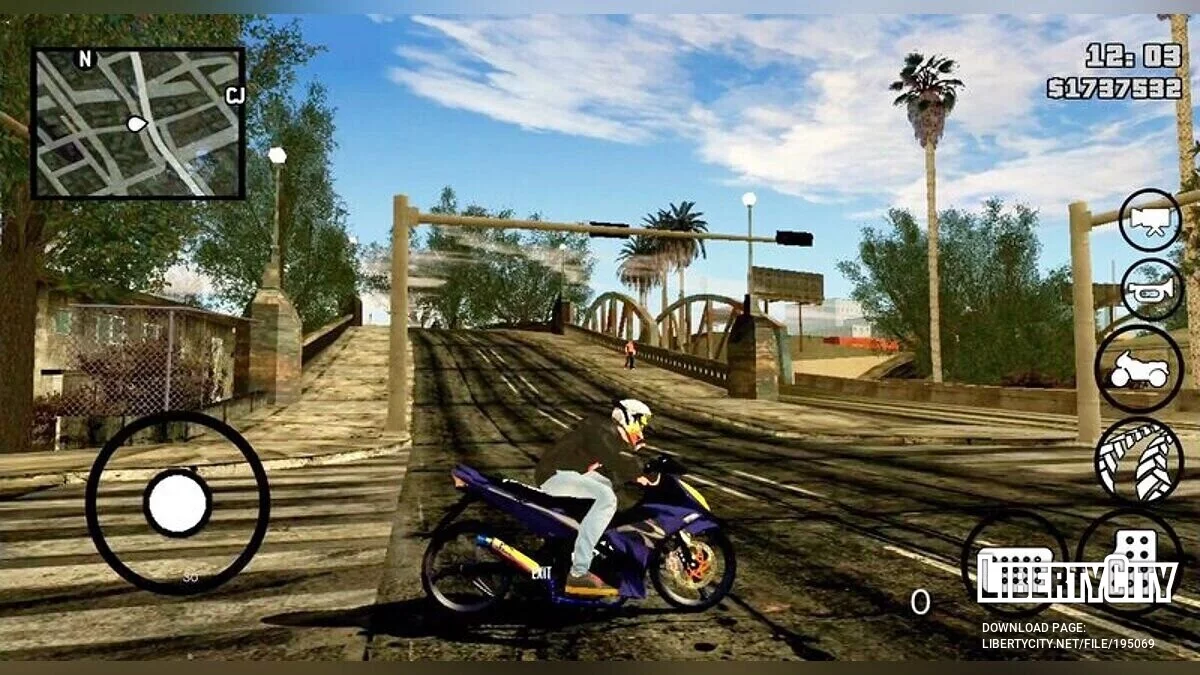 Yamaha X-1R Purple & Violet / GTA San Andreas (iOS, Android)