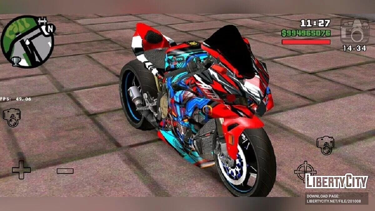 Robot Kawasaki Ninja ZX-25R / GTA San Andreas (iOS, Android)