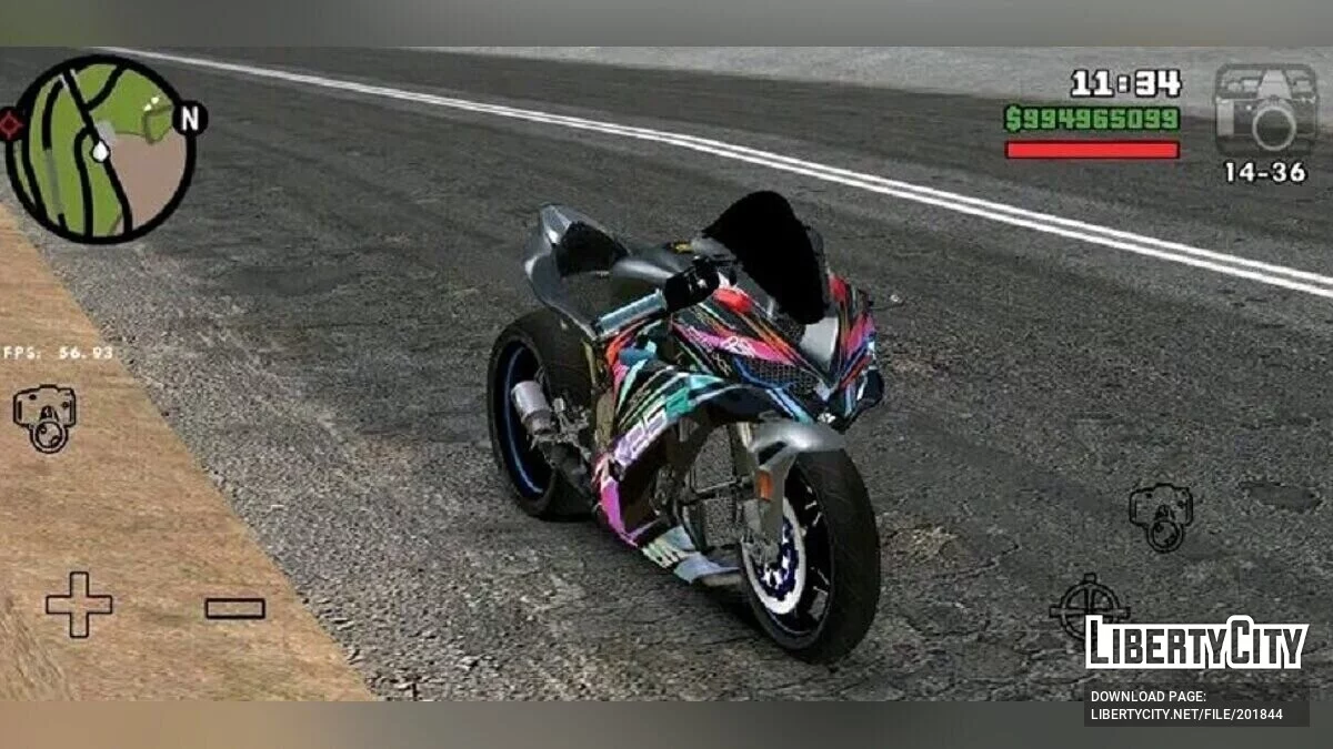 Kawasaki Ninja Zx25r / GTA San Andreas (iOS, Android)