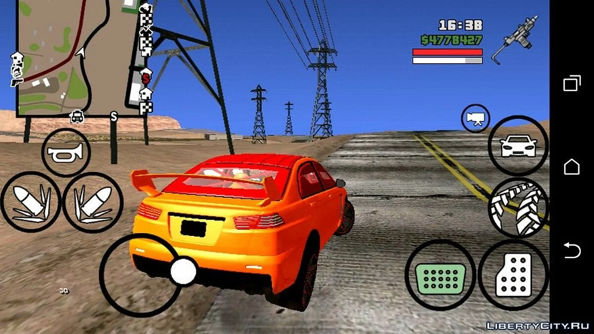 Car Settings Like in GTA 4/GTA 5 / GTA San Andreas (iOS, Android)