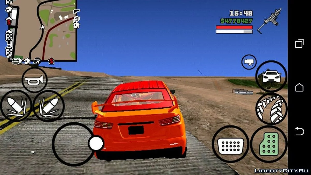 Car Settings Like in GTA 4/GTA 5 / GTA San Andreas (iOS, Android)