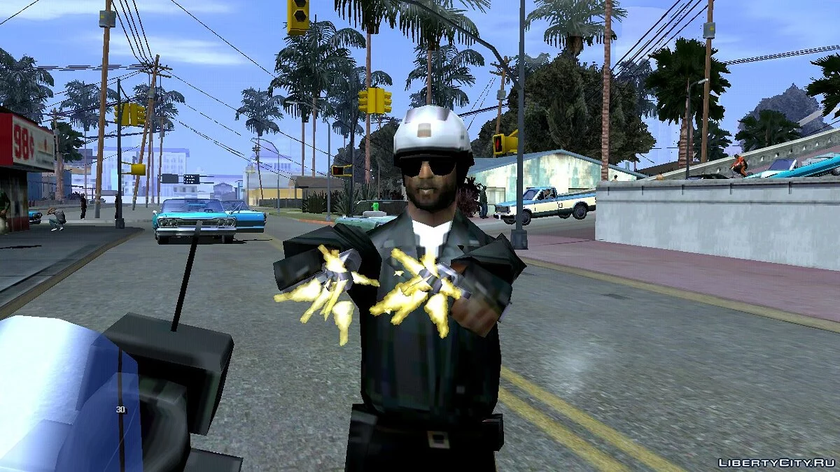 Police Attacks with Dual Pistols / GTA San Andreas (iOS, Android)