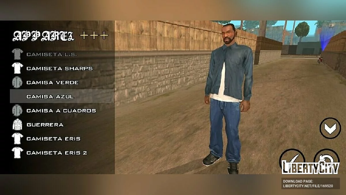 Beta vêtements / GTA San Andreas (iOS, Android)