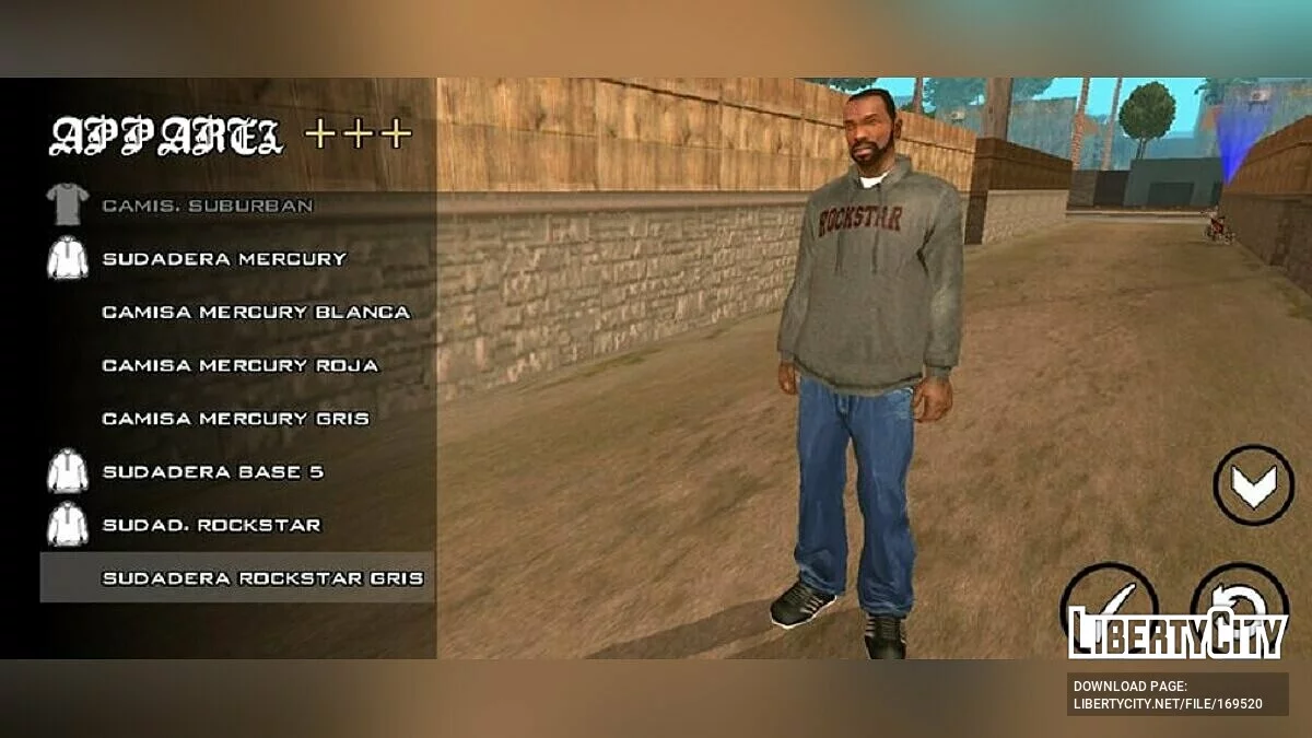 Beta vêtements / GTA San Andreas (iOS, Android)