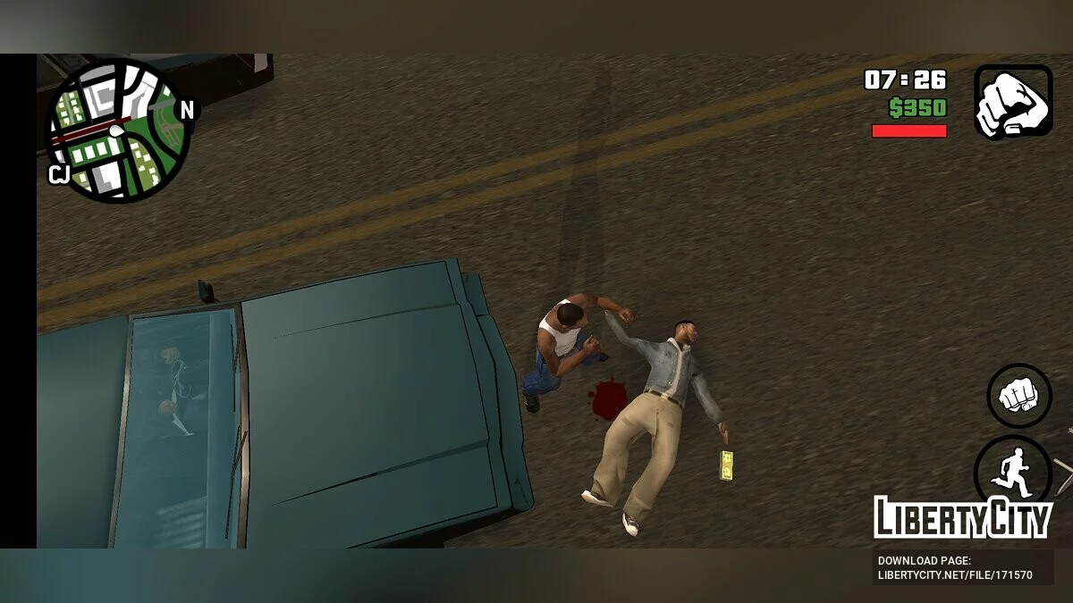 New animations from GTA 4 / GTA San Andreas (iOS, Android)