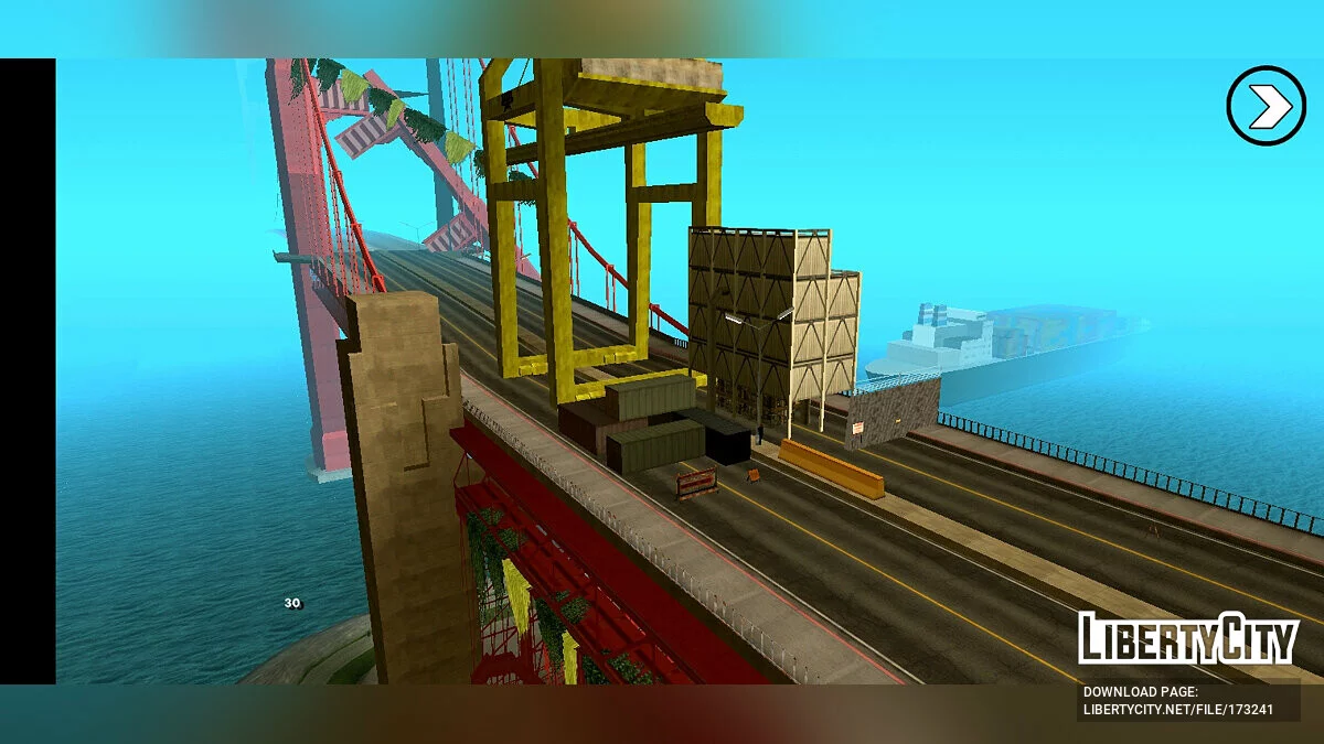 Зламаний міст у Сан-Фієрро / GTA San Andreas (iOS, Android)