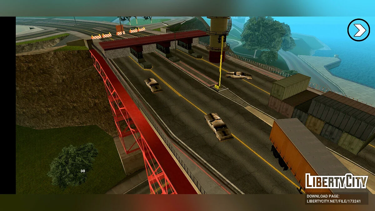 Зламаний міст у Сан-Фієрро / GTA San Andreas (iOS, Android)