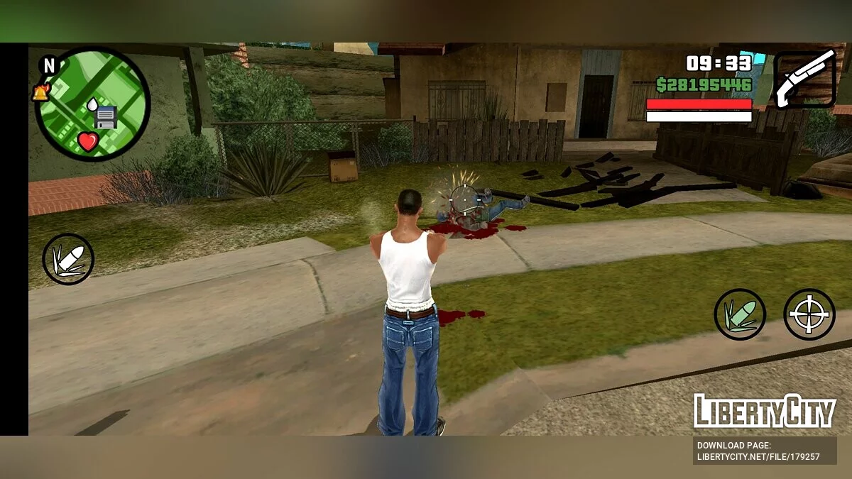 Обрублена рушниця без перезарядки / GTA San Andreas (iOS, Android)