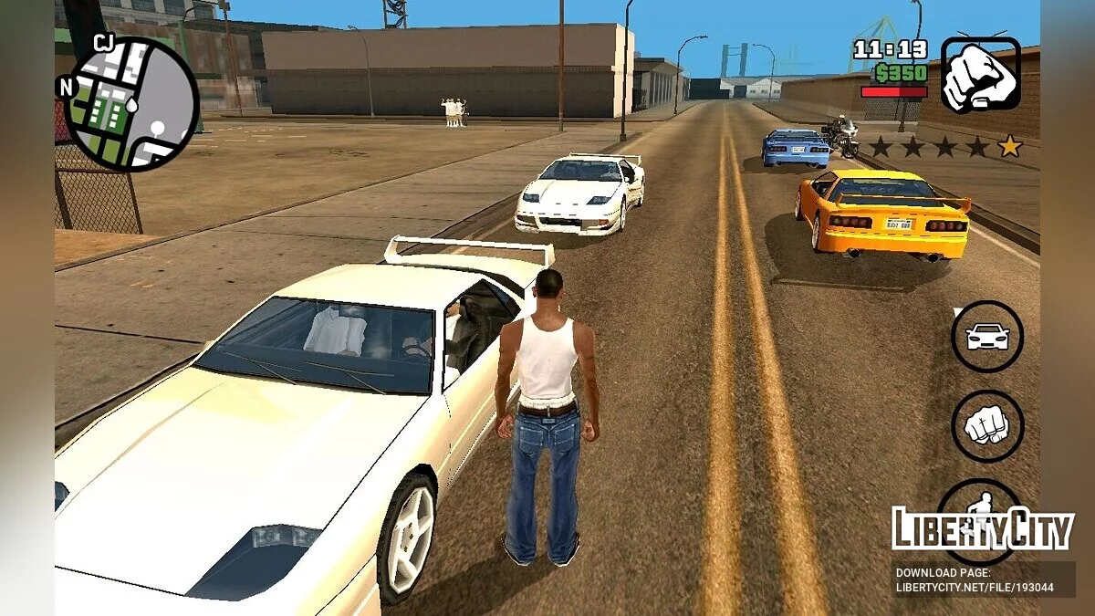 Gang Members Driving Supercars / GTA San Andreas (iOS, Android)