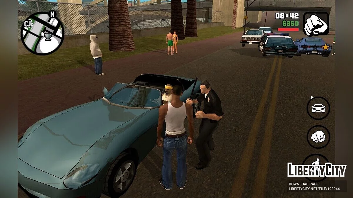 Gang Members Driving Supercars / GTA San Andreas (iOS, Android)