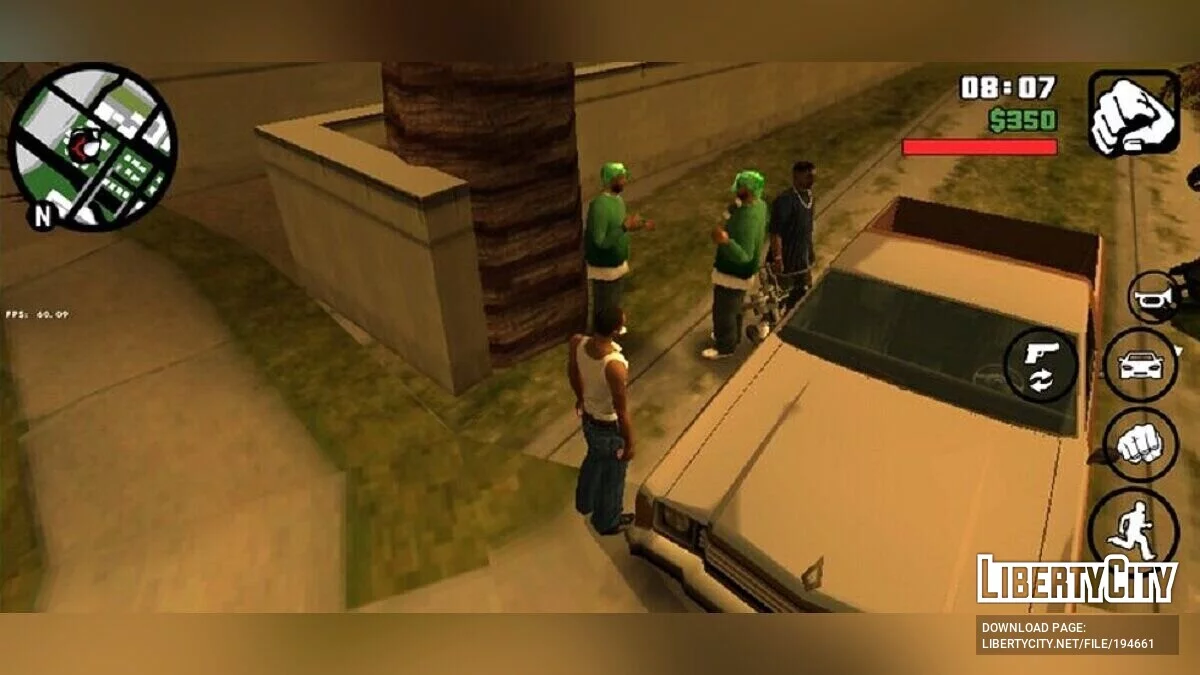 Додати нових гангстерів до Гроув Стріт / GTA San Andreas (iOS, Android)