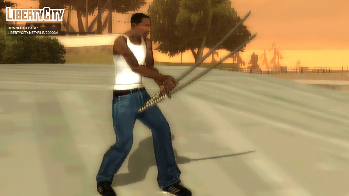 سلاح مزدوج أي سلاح / GTA سان أندرياس (iOS، أندرويد)