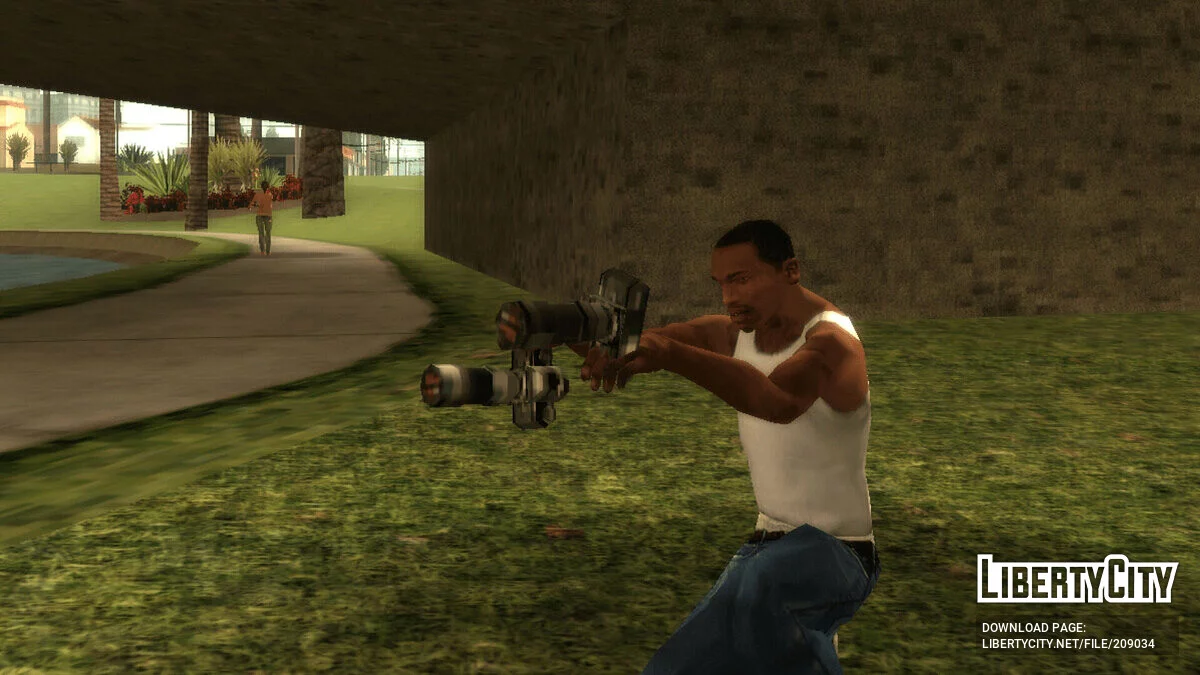 سلاح مزدوج أي سلاح / GTA سان أندرياس (iOS، أندرويد)