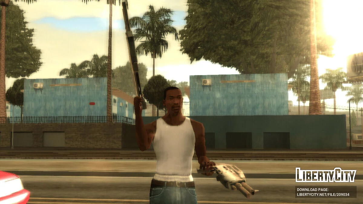 سلاح مزدوج أي سلاح / GTA سان أندرياس (iOS، أندرويد)