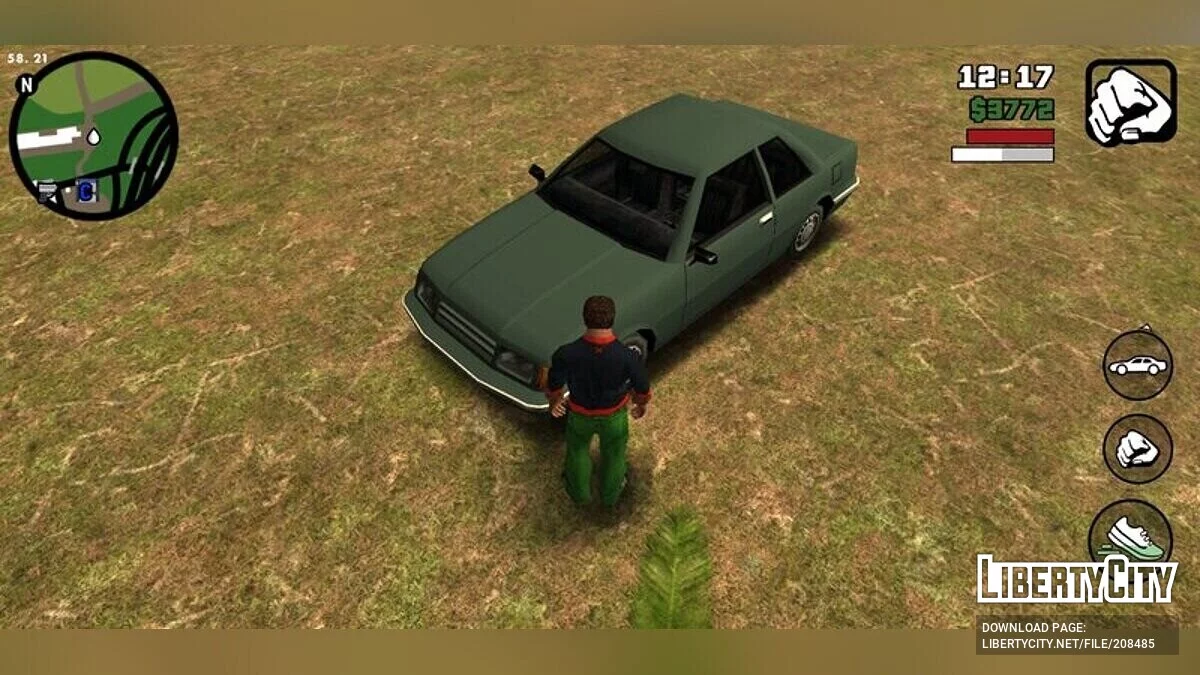 Гангстерські кольори для транспорту / GTA San Andreas (iOS, Android)