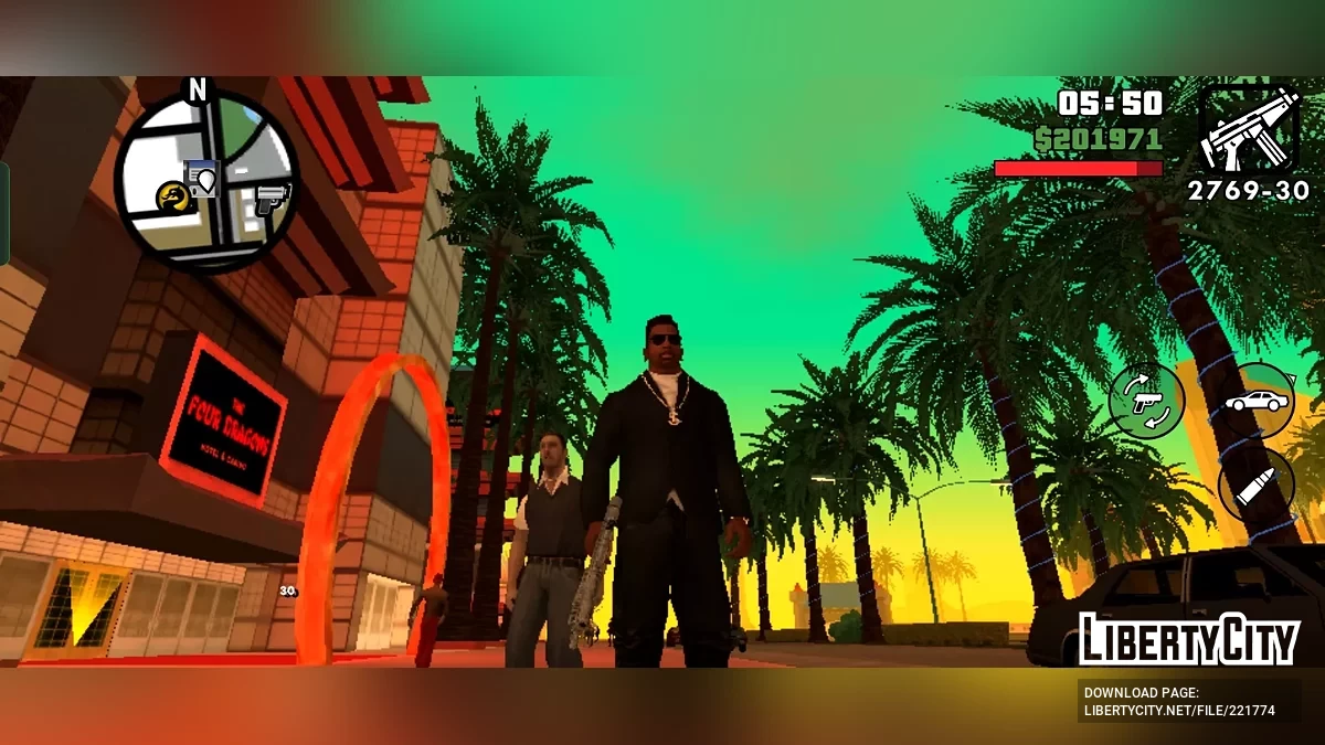 GTA SA: definitive edition Classic Lighting Timecyc v2 / GTA San Andreas (iOS, Android)