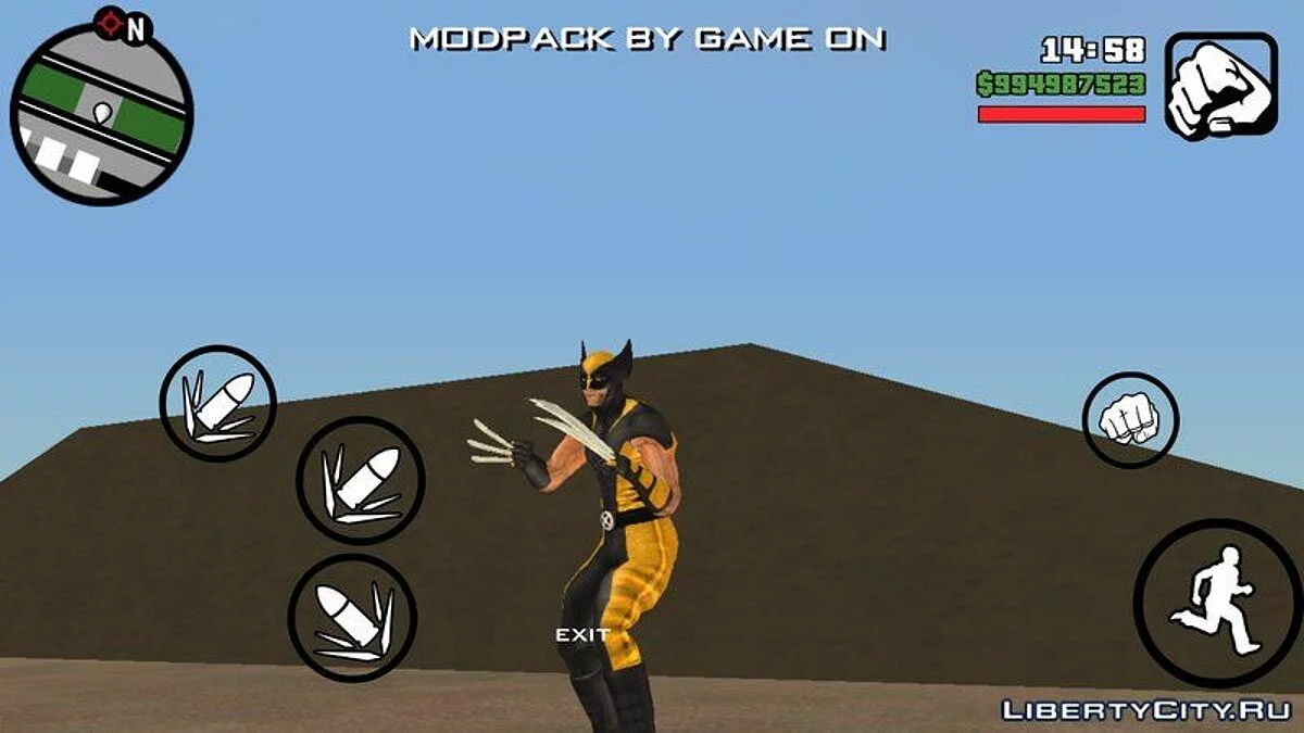 Wolverine Suit from the Movie "The Wolverine" / GTA San Andreas (iOS, Android)