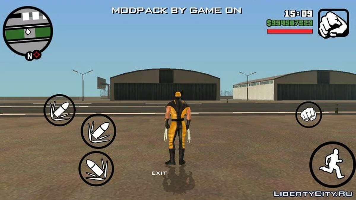 Wolverine Suit from the Movie "The Wolverine" / GTA San Andreas (iOS, Android)
