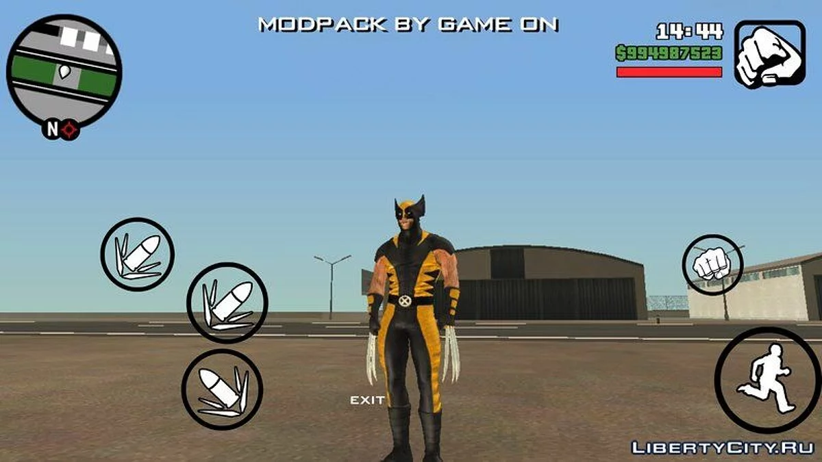 Wolverine Suit from the Movie "The Wolverine" / GTA San Andreas (iOS, Android)