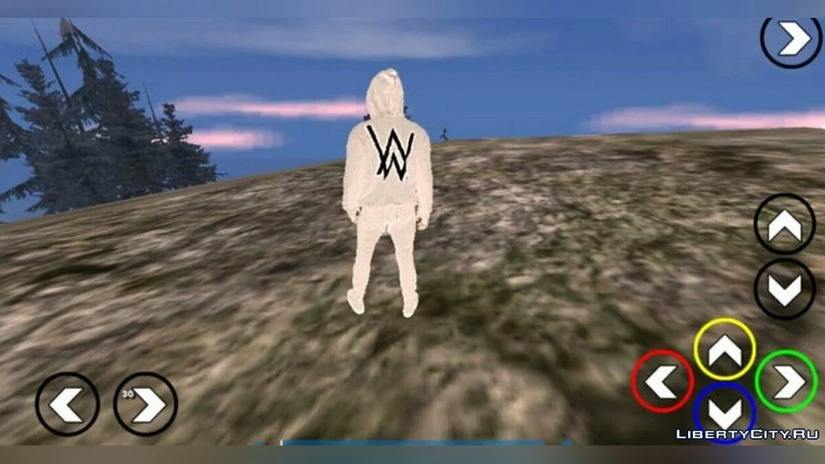 Alan Walker em branco / GTA San Andreas (iOS, Android)