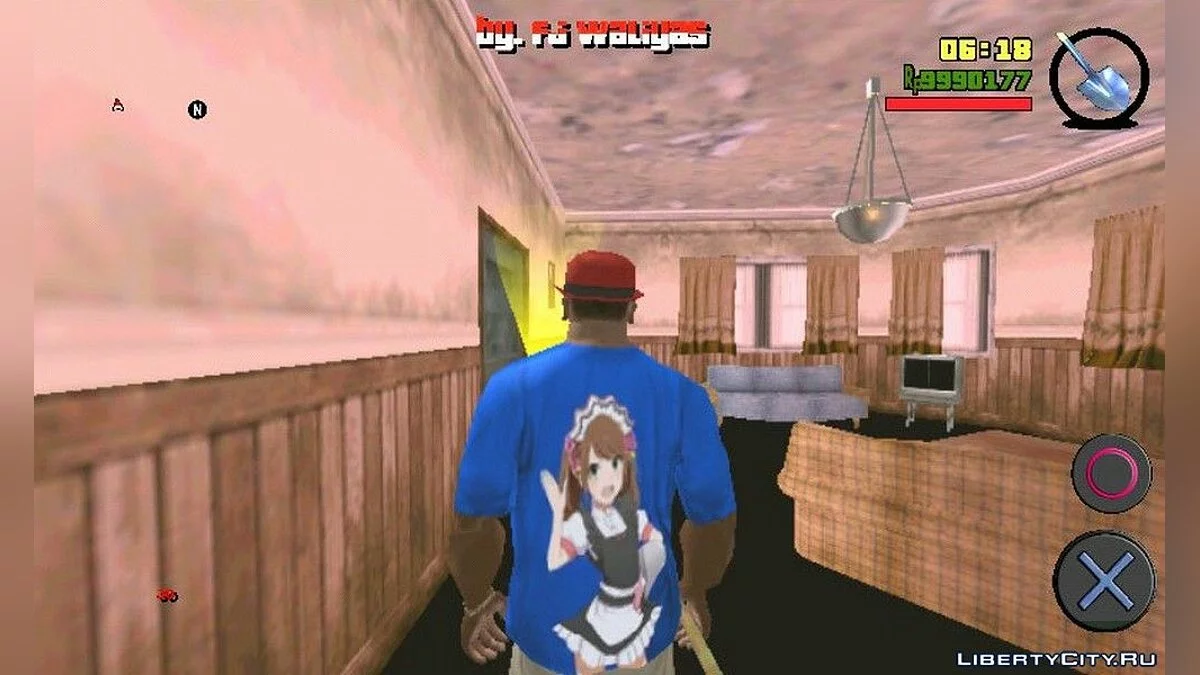 Футболка з героєм аніме Saki Mizushima / GTA San Andreas (iOS, Android)
