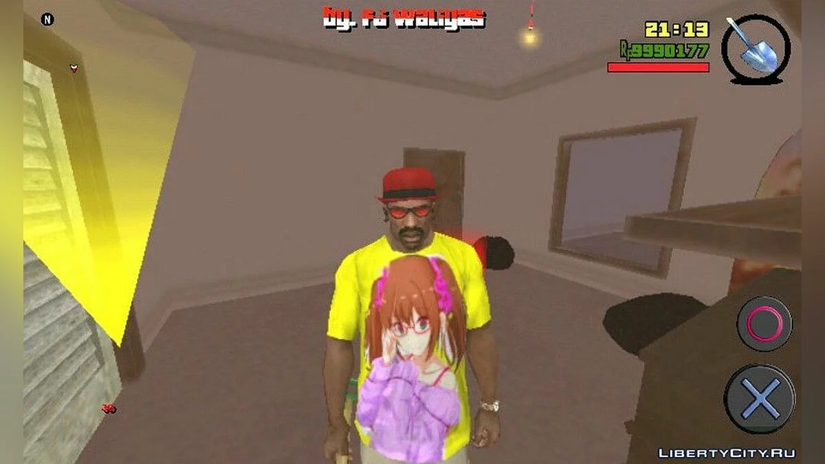 Футболка з героєм аніме Saki Mizushima / GTA San Andreas (iOS, Android)
