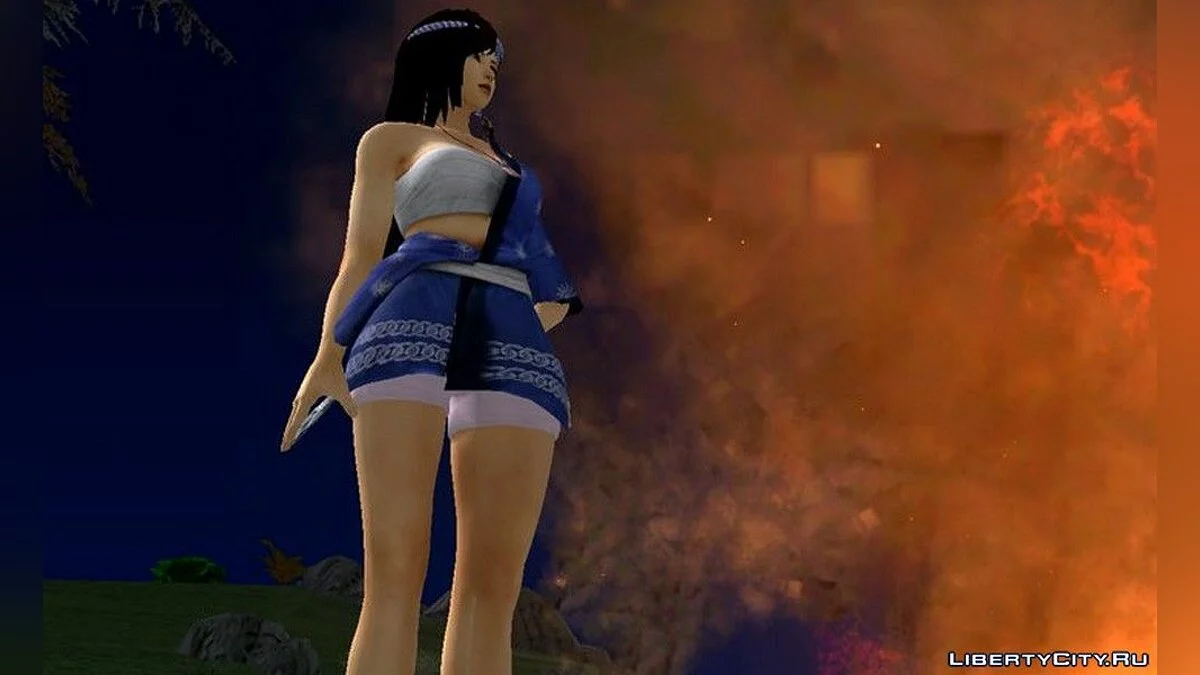 Hot Kokoro in Blue Dress / GTA San Andreas (iOS, Android)