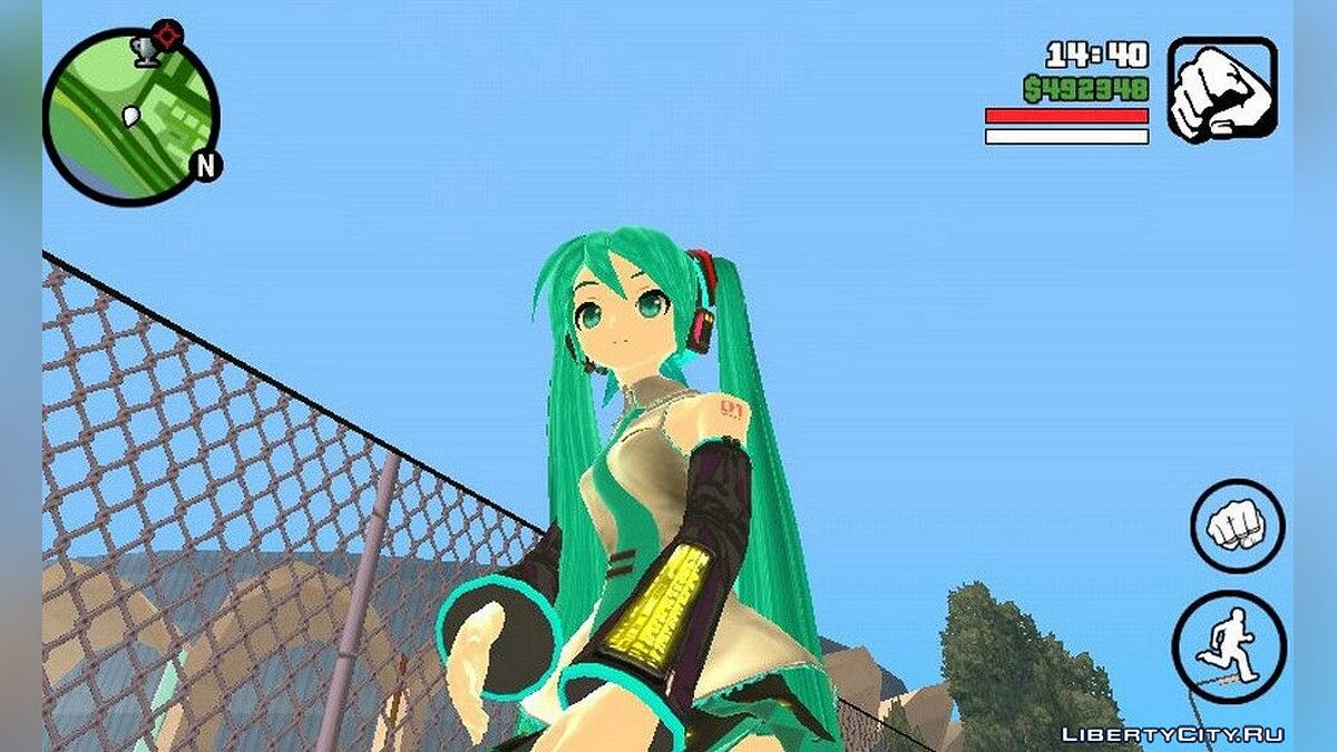 Download Anime Hatsune Miku for GTA San Andreas (iOS, Android)